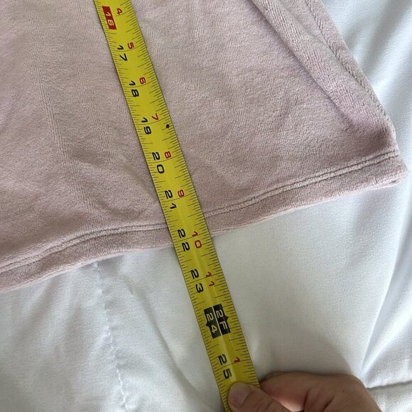 Victoria's Secret VS Velour Long Sleeve Tulip Back Top Bottoms Womens Medium - Picture 4 of 12